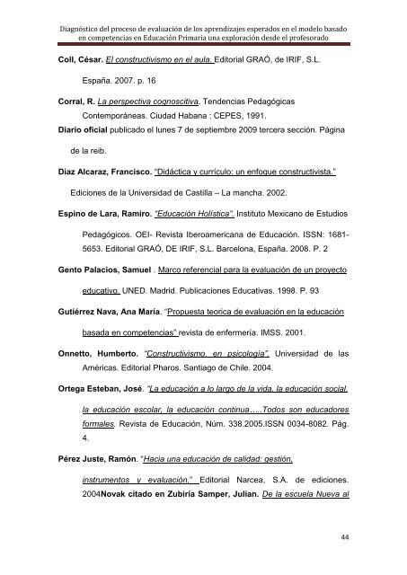 Diagnóstico del proceso de evaluación de los aprendizajes ... - Ifodes