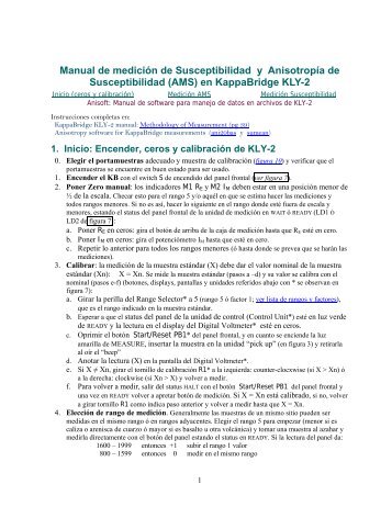 Bajar Manual corto en español de KLY2 en pdf