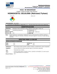 HIDROXIETIL CELULOSA (Natrasol/Tylose) - Corporación Química ...