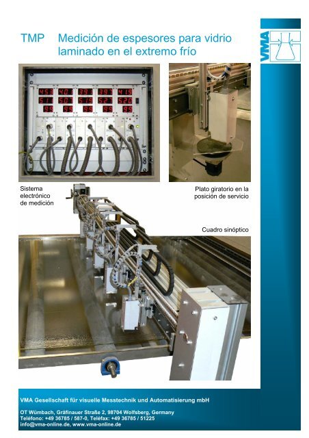 TMP Medición de espesores para vidrio laminado en el lado caliente