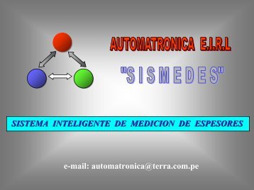 Sistema Inteligente de Medición de Espesores - mes sigma