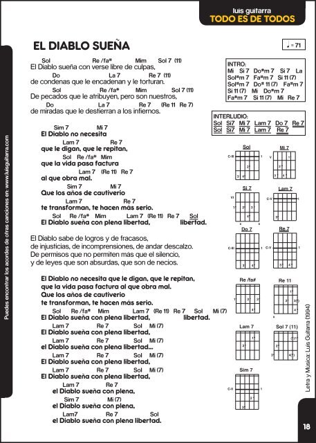 LETRAS y ACORDES - Luis Guitarra