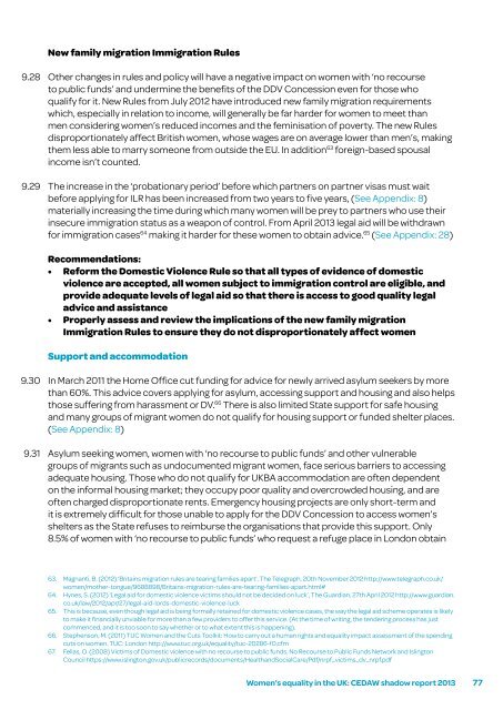 Women’s equality in the UK – A health check