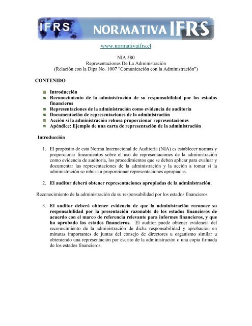 Nia 580 Representaciones De La Administracionpdf Ccpp