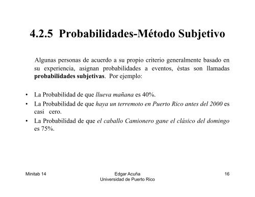 4. CONCEPTO BASICOS DE PROBABILIDADES - UPRM