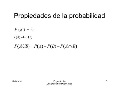 4. CONCEPTO BASICOS DE PROBABILIDADES - UPRM