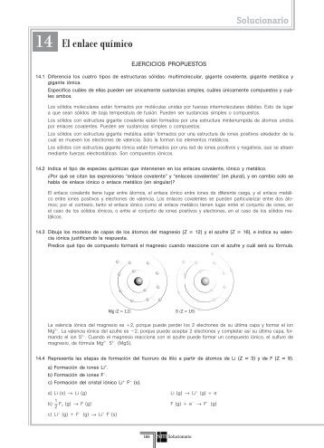 14 El enlace químico