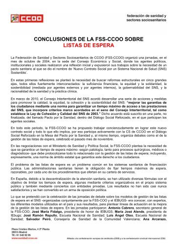 documento listas de espera - Acta Sanitaria