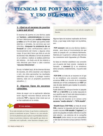 Escaneo de puertos