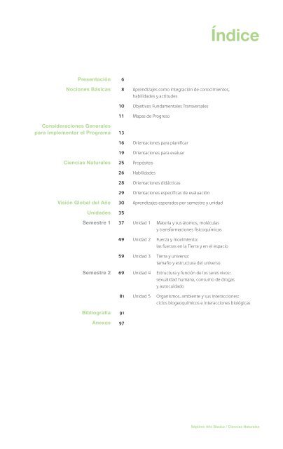 Ciencias Naturales - Currículum en línea