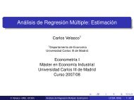 Análisis de Regresión Múltiple: Estimación - Universidad Carlos III ...