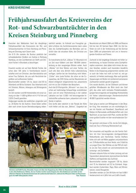 ZKZ 30665 Ausgabe 2/2008 • 2. Vierteljahr - Rinderzucht Schleswig ...