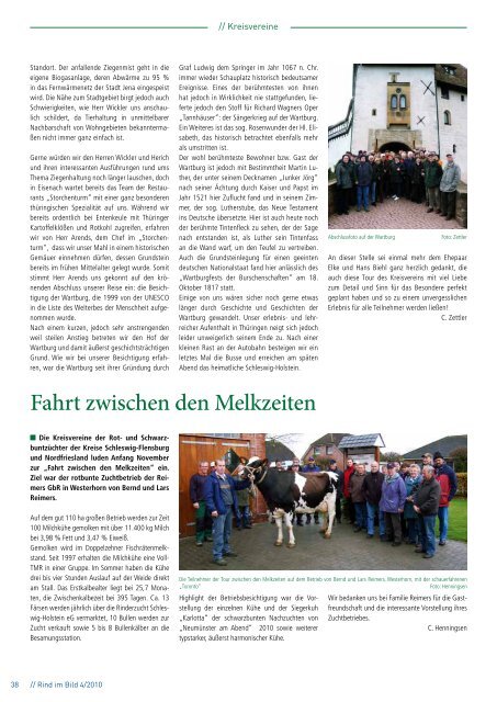 // Rind im Bild 4/2010 1 - Rinderzucht Schleswig-Holstein e.G.