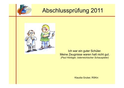 Abschlussprüfung 2011