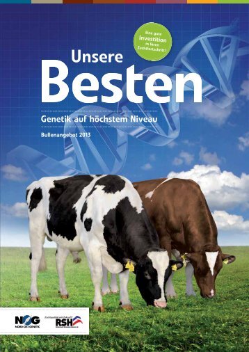 RSH Bullenkatalog 2013 - Rinderzucht Schleswig-Holstein e.G.