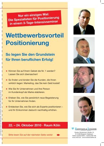 4K Positionierung.indd - Reintgen & Schäfer Invest