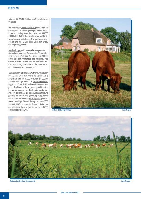 ZKZ 30665 Ausgabe 1/2007 • 1. Vierteljahr - Rinderzucht Schleswig ...