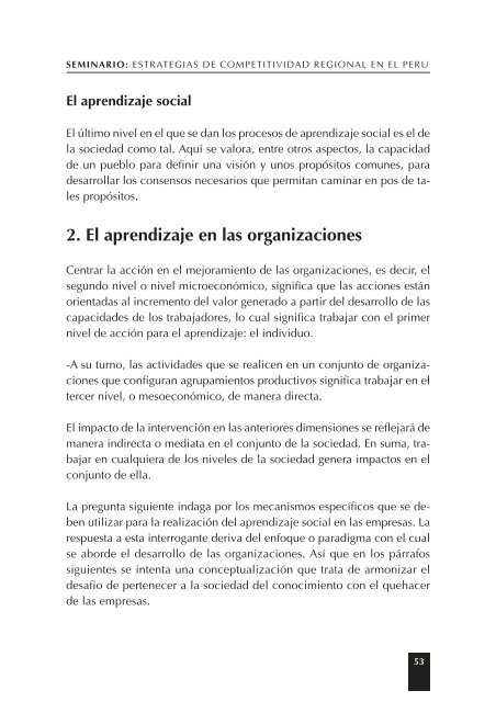 Seminario: Estrategias de Competitividad Regional ... - Swisscontact