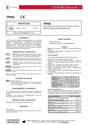 TPHA - LINEAR CHEMICALS