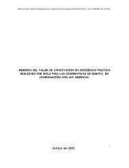 memoria del taller de capacitacion en incidencia ... - ACI Américas