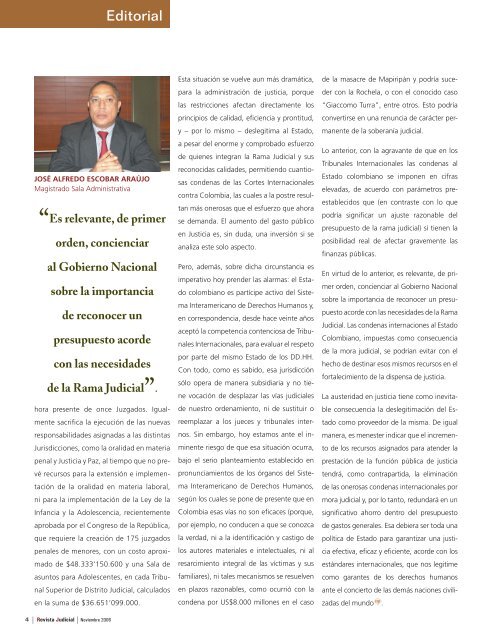 Contenido Revista Judicial Edicion 2 - Rama Judicial