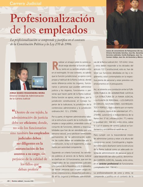 Contenido Revista Judicial Edicion 2 - Rama Judicial