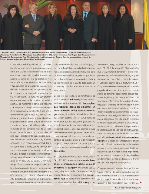 Contenido Revista Judicial Edicion 2 - Rama Judicial