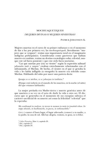 Mocihuaquetzqueh - E-journal - UNAM