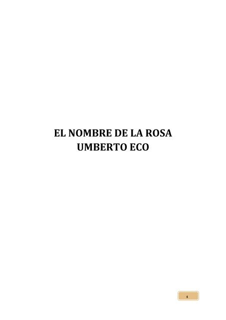 Descarga directa de &quot;El_Nombre_de_la_Rosa-Umberto_Eco.pdf ...