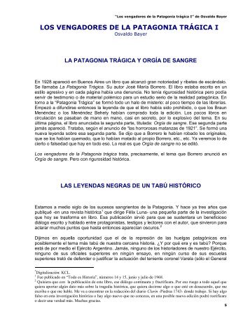 Los vengadores de la Patagonia trágica I - del Kolectivo Conciencia ...