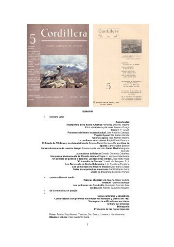 Revista Cordillera 5 – L – 1957 3.06mb - andes