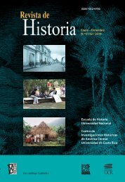 PORTADA 61-62.indd - Revista Historia - Universidad de Costa Rica