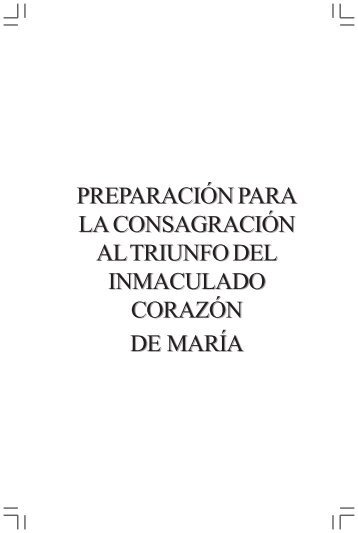 Consagracion al Inmaculado Corazon de Maria (33 dias - Recursos ...