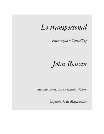 Lo transpersonal John Rowan