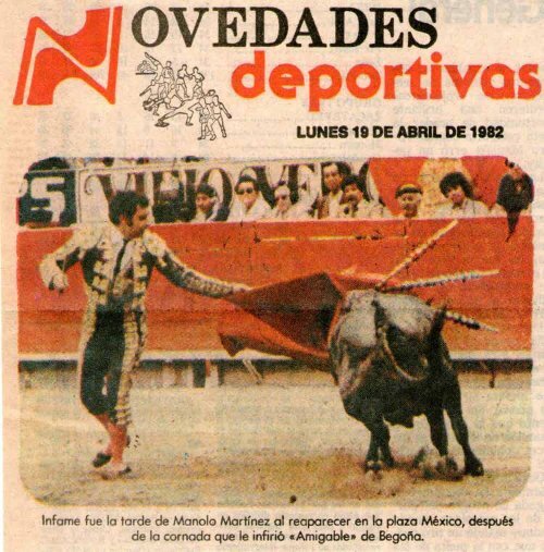 19-04-82 fracaso martinez torero y ganadero - Doctor Enrique Guarner