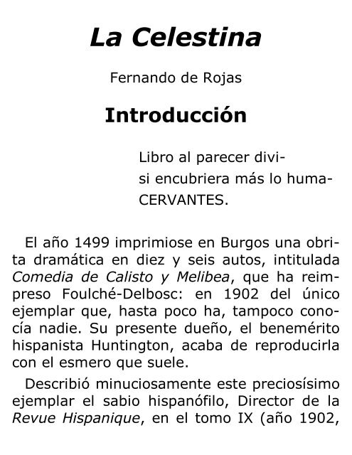 Fernando de Rojas - La Celestina - v1.0 - Bibliotecas Públicas