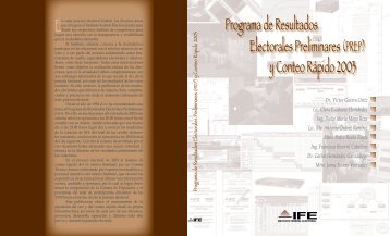 Memorias PREP 2003 - Instituto Federal Electoral