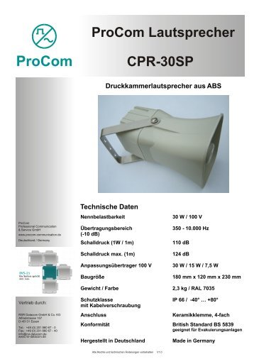 ProCom - RSR Datacom GmbH & Co. KG