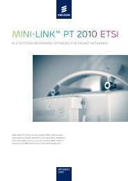Mini?link? pt 2010 etsi - Ericsson