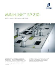 MINI-LINK? SP 210 - RSR DATACOM