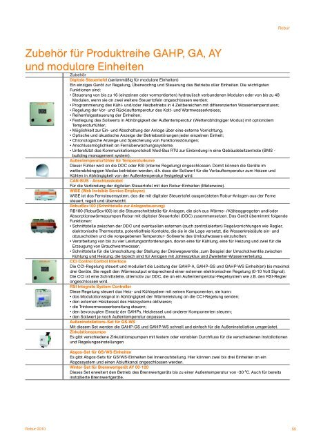 Heizsysteme mit Gas-Absorptions-Wärmepumpen + ... - Robur