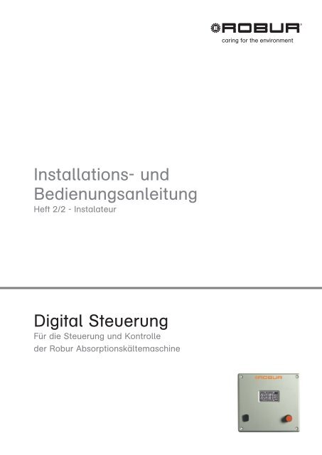 Digital Steuerung Installations- und Bedienungsanleitung - Robur