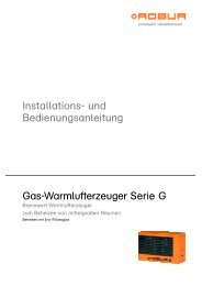 Installationshandbuch - Robur