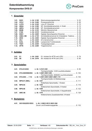 Datenblatt - RSR DATACOM