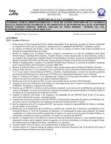 acuerdos-tareas-pron.. - Sección XXII Oaxaca