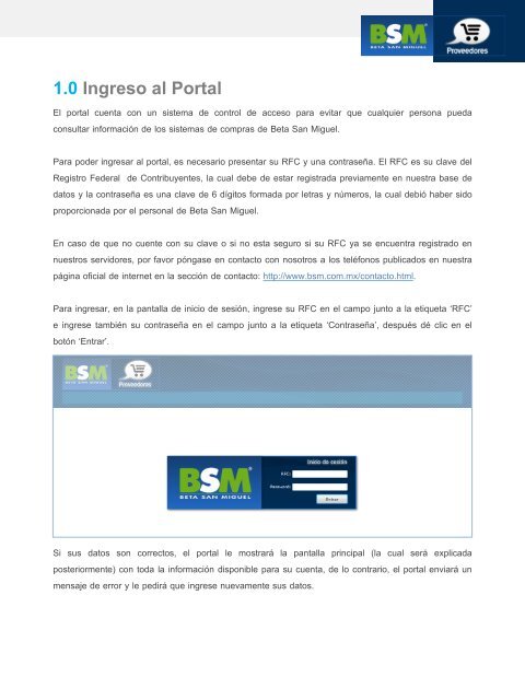 9.Enviar Facturas - BSM | Portal para Proveedores - Beta San Miguel