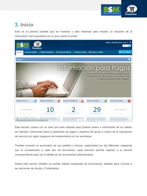 9.Enviar Facturas - BSM | Portal para Proveedores - Beta San Miguel