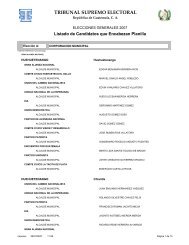 TRIBUNAL SUPREMO ELECTORAL