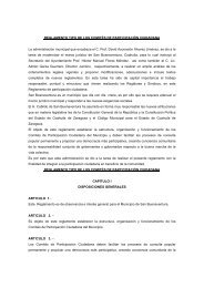 Reglamento Tipo de los Comités de Participación ... - Coahuila