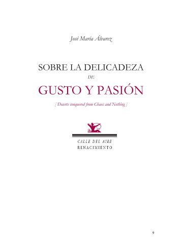 de gusto y pasión - jose maria alvarez - José María Álvarez